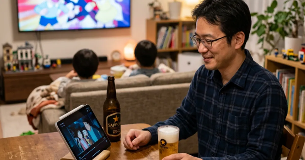 テレビ権がない父の聖域。iPad Air 11インチでつくる至高の晩酌と家族時間